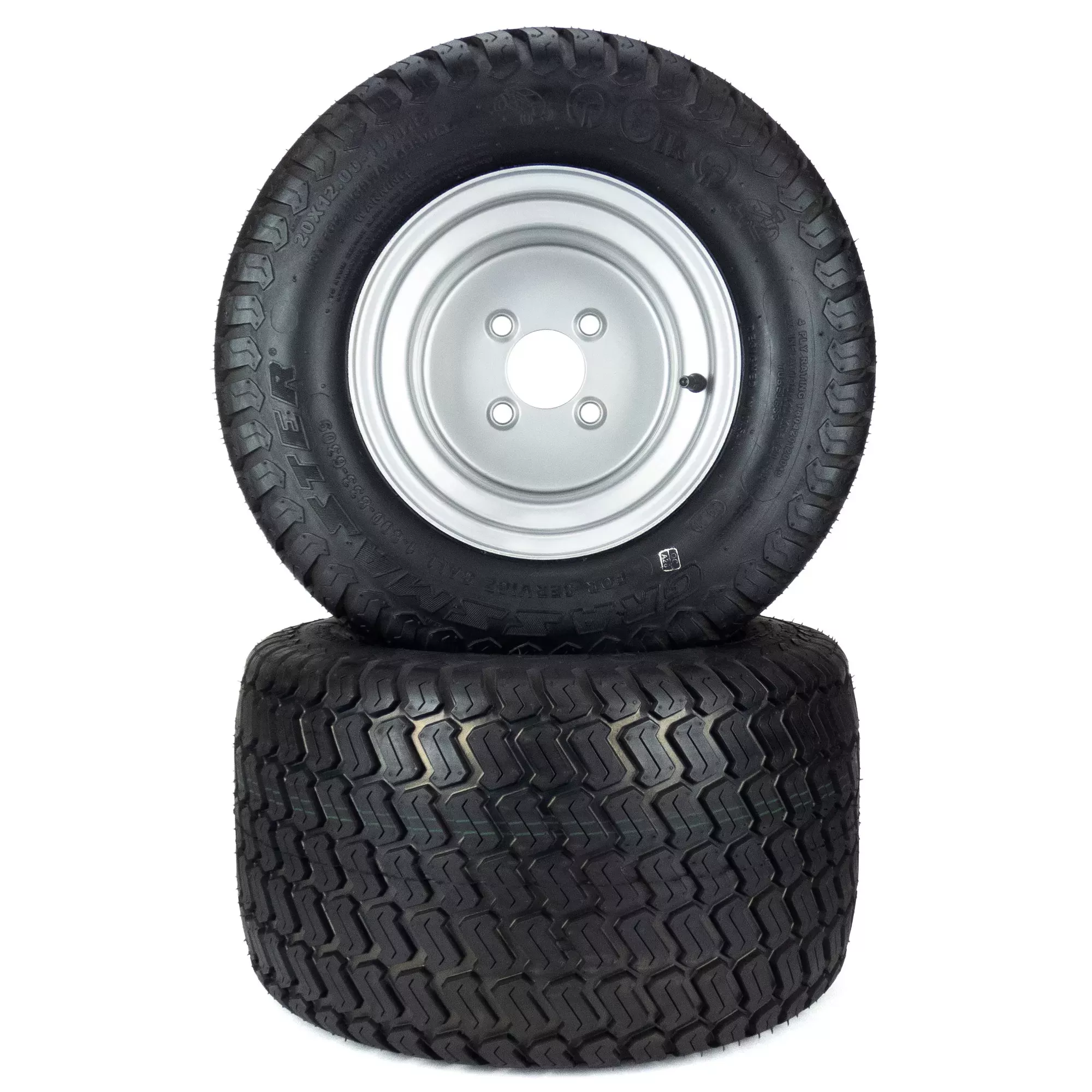 (2) Hustler 20×12.00-10 Wheel Assemblies Hustler Raptor SD 54″ 60″ 601349 601347