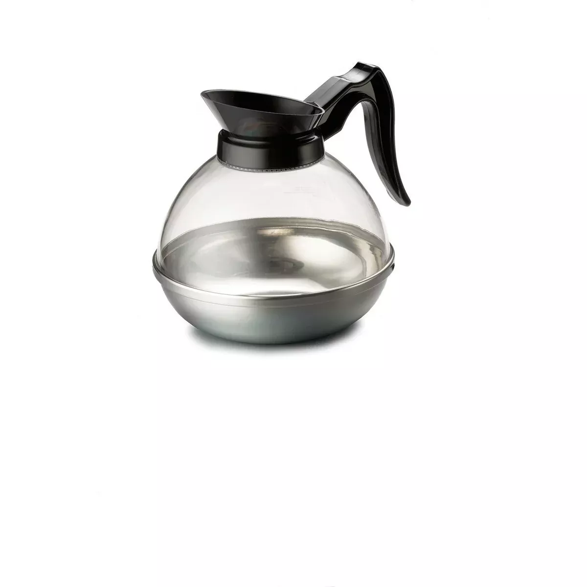 64 oz Clear Coffee Decanter with Black Handle