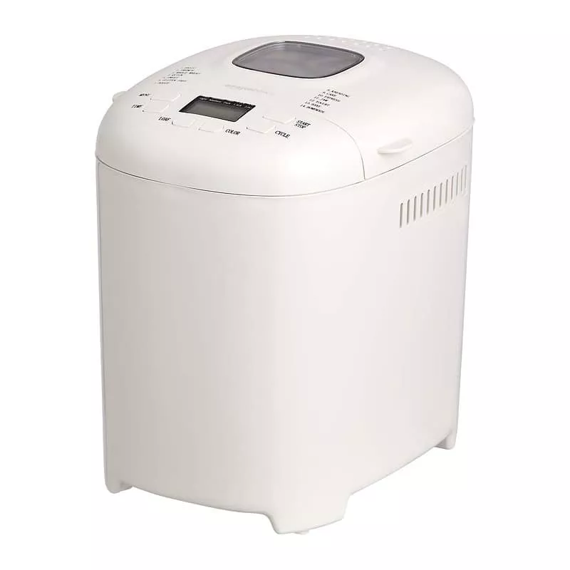 Amazon Basics Bread Maker, 2 Pound Non-Stick Bread Making Machine, White