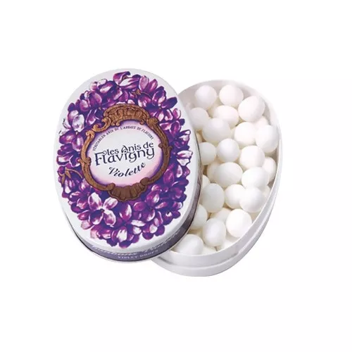 Anise Drops Oval Tin - Violet, 50g
