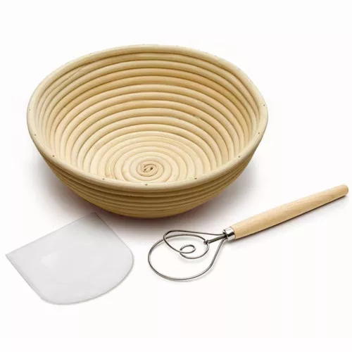 Artisan Banneton Bread Baking Set, 3-Piece