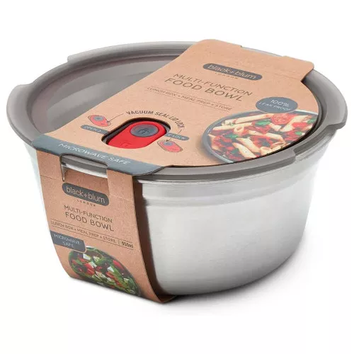 B+B - Microwavable Steel Food Bowl, Round Large