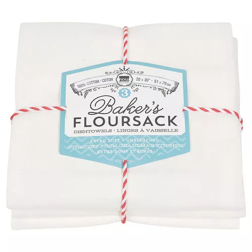 Baker's Floursacks - Natural Unbleached, Set of 3