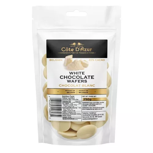 Belgian White Chocolate Wafers, 250g