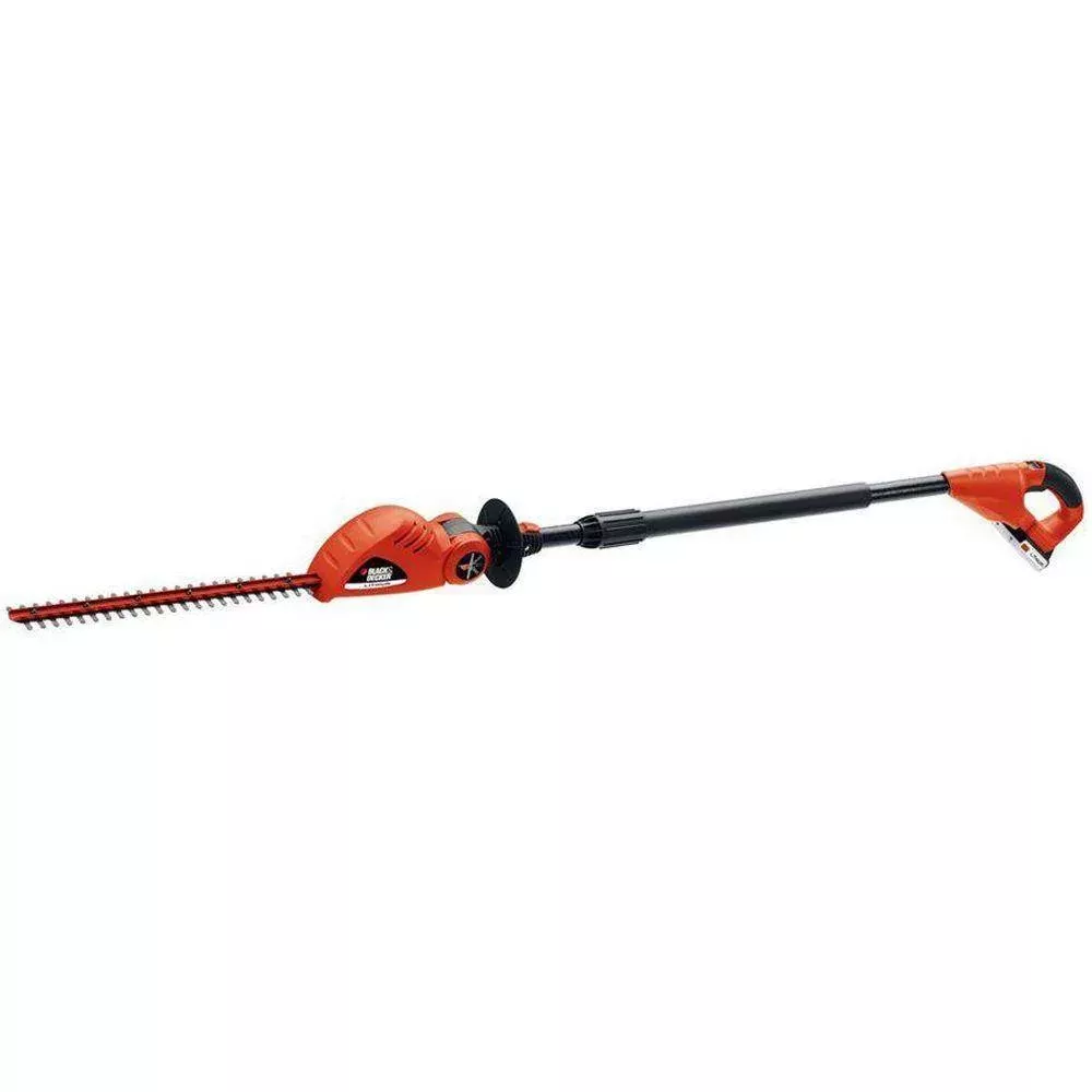 BLACK+DECKER LPHT120 20V MAX Cordless Battery Powered Pole Hedge Trimmer Kit with (1) 1.5Ah Battery & Charger