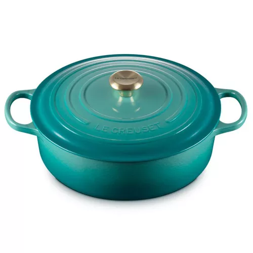 Bleu Riviera Shallow Round Dutch Oven, 6.2L