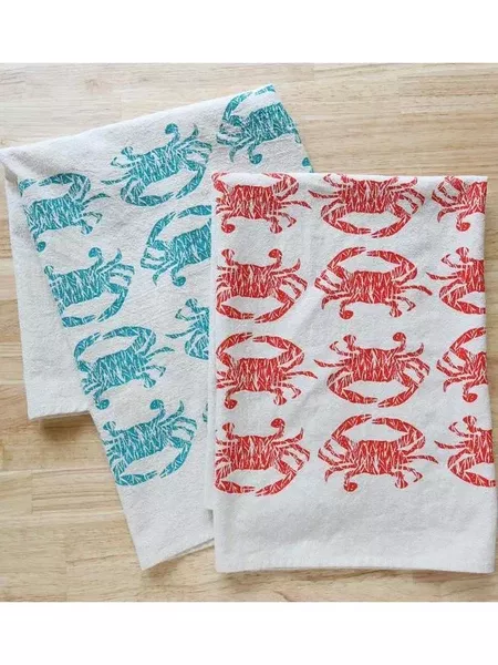 Blue Crab Kitchen Towel High Fiber