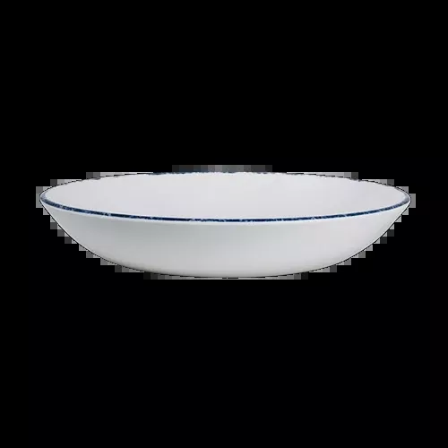 Blue Dapple Melamine Coupe Bowl 8.5"