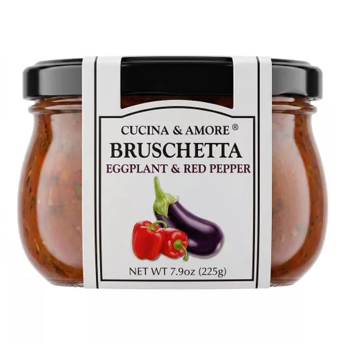 Bruschetta - Eggplant & Red Pepper, 7.9oz