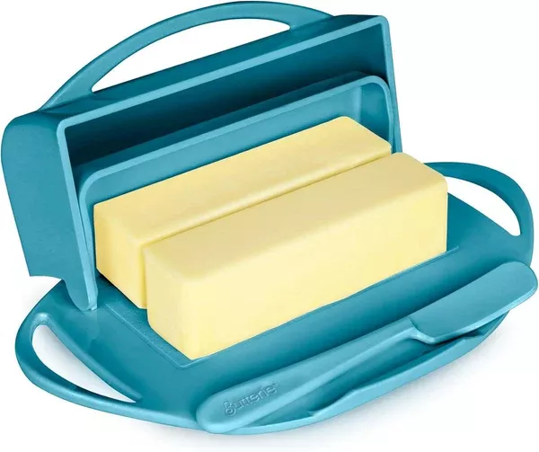 Butterie Flip-Top Butter Dish - Aqua