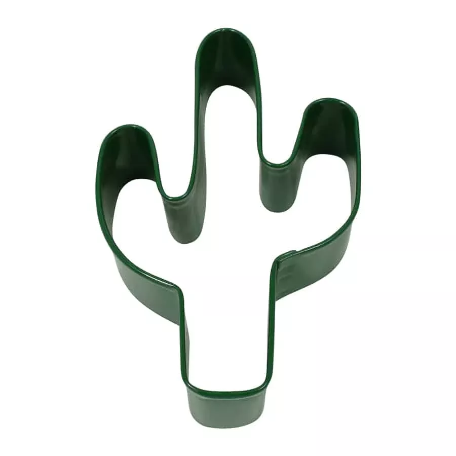 Cactus Cookie Cutter (Green, 4″)