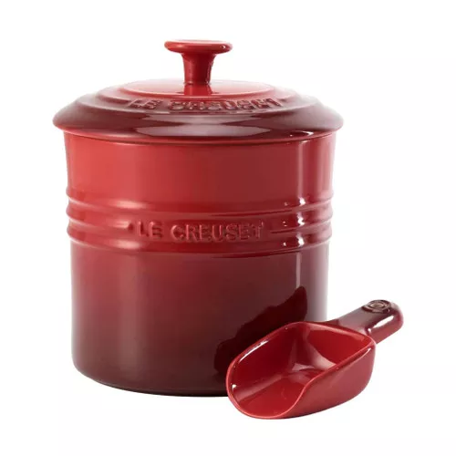 Cerise Pet Food Container + Scoop - Stoneware, 1.9L