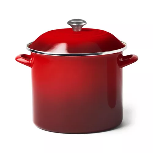 Cerise Stockpot - Enamel on Steel, 11.4L