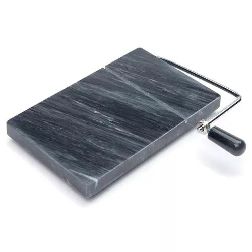 Cheese Slicer - Black Marble,7.75 x 5-in