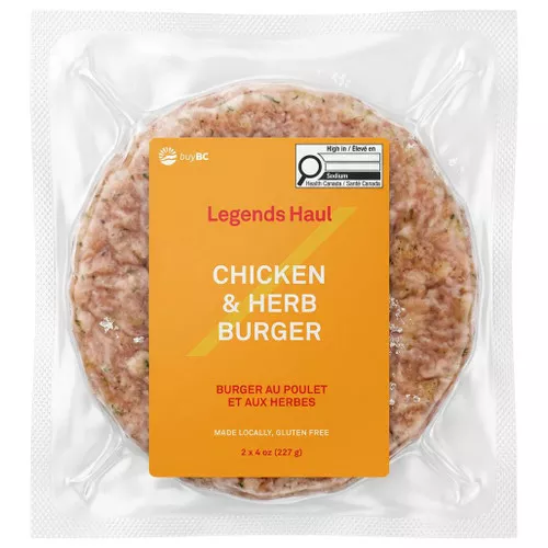 Chicken & Herb Burger, 2 x 4oz ❆