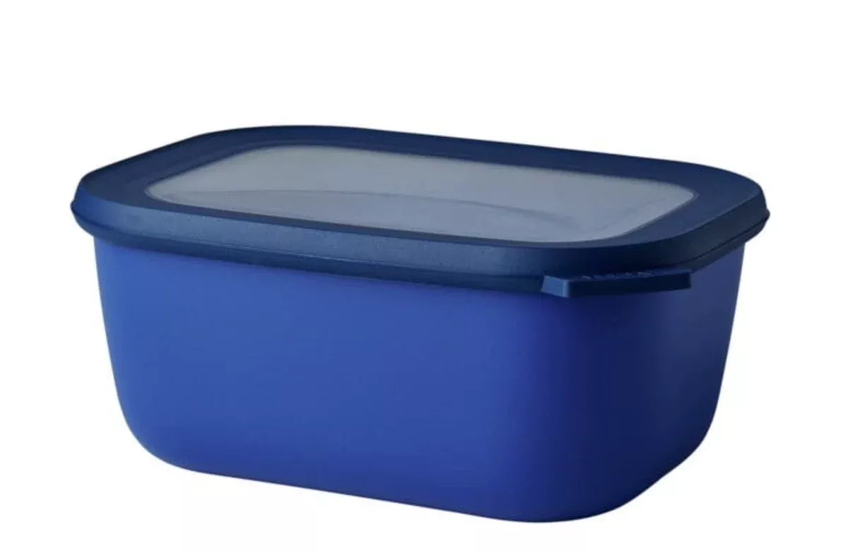 CIRQULA Multi-Bowl 2L/2Q Rectangle, Vivid Blue