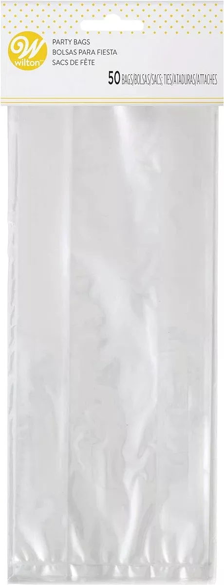 Clear Party Bags, Pack of 50