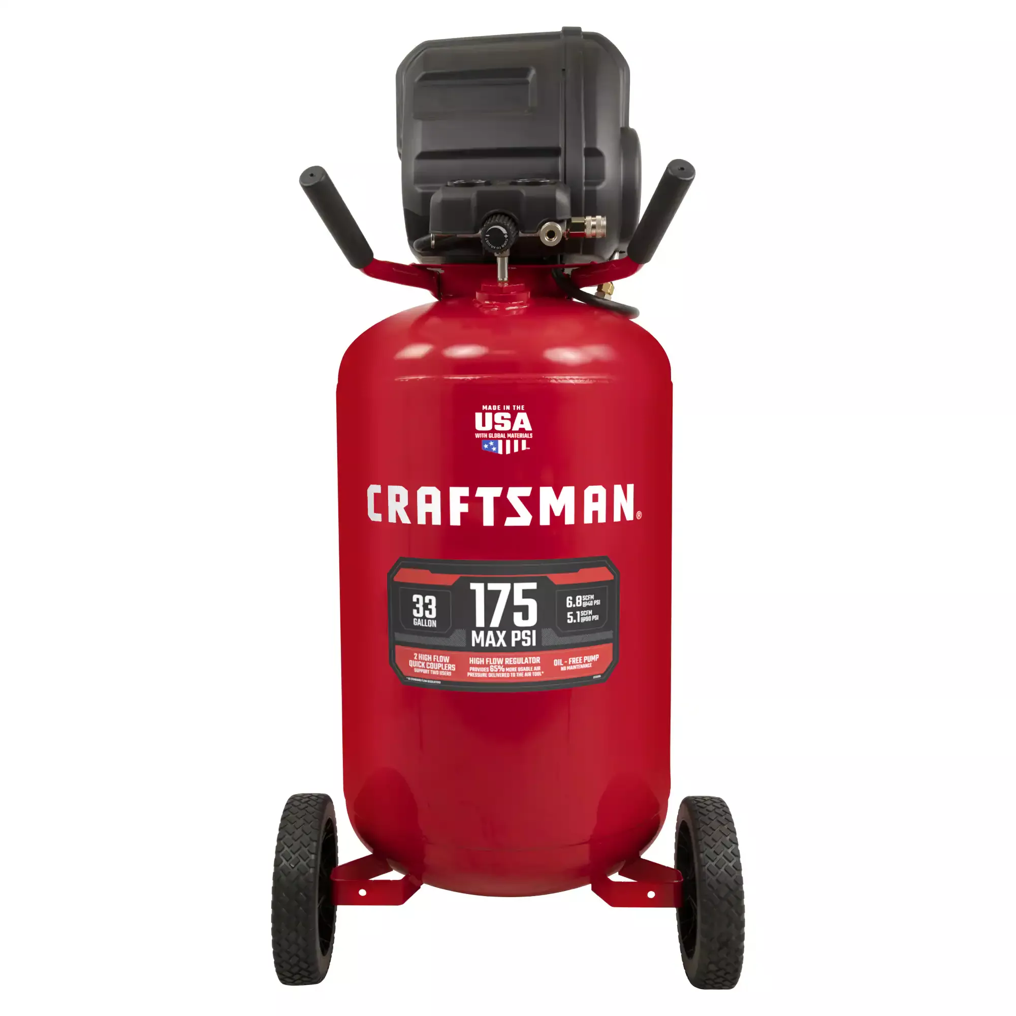CRAFTSMAN 33-Gallon Portable Electric 175 PSI Vertical Air Compressor