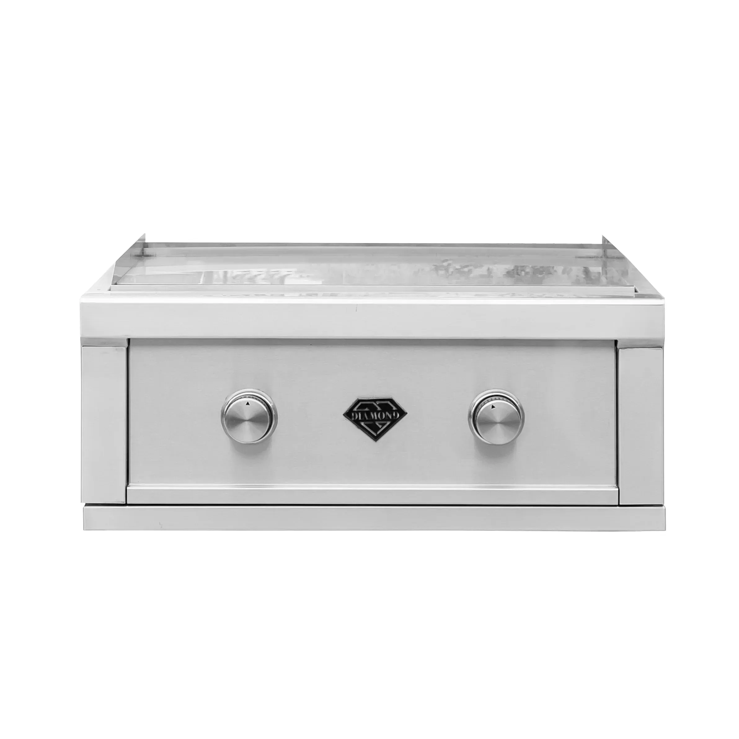 Diamond Grill BBQ 30" Stainless Steel Natural Gas 2-Burner Griddle