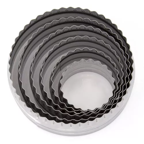 Double Sided Round Cutter Set - Stainless Steel, 6-Piece