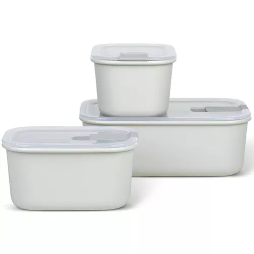 EasyClip 3-Piece Storage Box Set - Nordic White