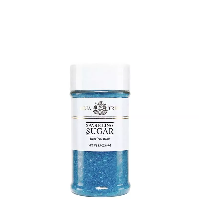 Electric Blue Sparkling Sugar, 3.5oz