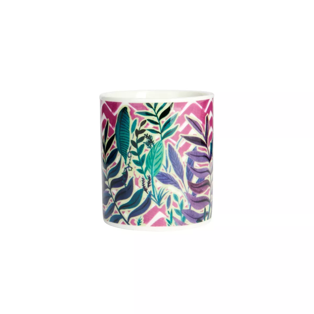 Espresso Mug Exotic Leaves Design
