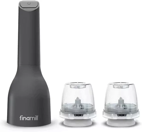 FinaMill Battery Spice Mill - Midnight Black