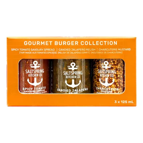 Gourmet Burger Trio Collection - Gift Set, 3 x 125ml