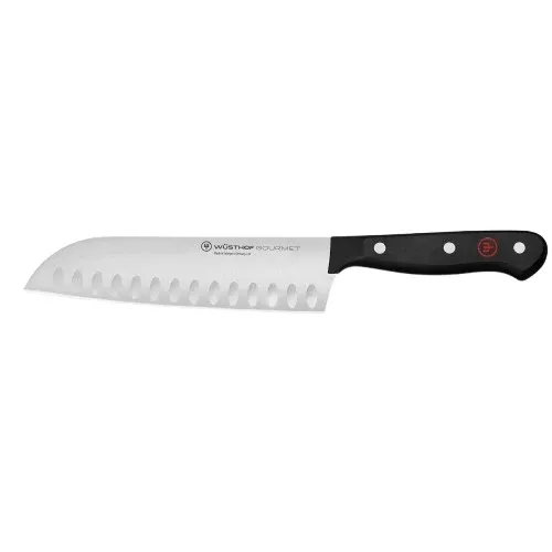 Gourmet Hollow Edge Santoku Knife, 7"