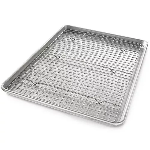 Half Sheet Nonstick Cooling Rack and Pan Set
