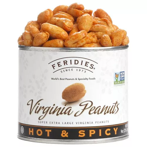 Hot & Spicy Virginia Peanuts, 9oz