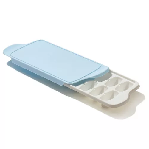 Ice Cube Tray with Cover - Blue