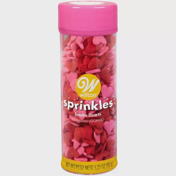 Jumbo Hearts Sprinkles, 3.25oz