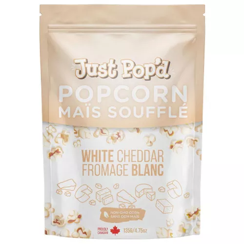 Just Pop'd - White Cheddar Popcorn, 135g
