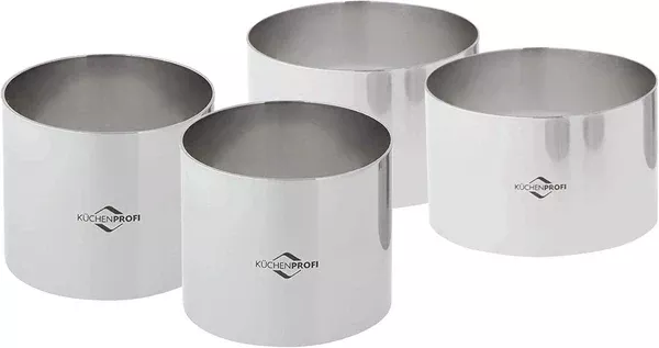 Kuchenprofi Ring Molds (4 pc set) - Stainless Steel