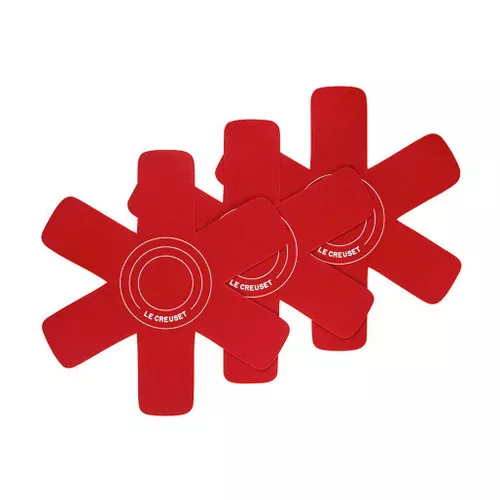 Le Creuset Cookware Protectors - Red, Set of 3