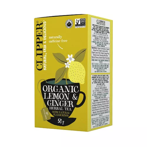 Lemon & Ginger - Organic Tea, 20 Bags