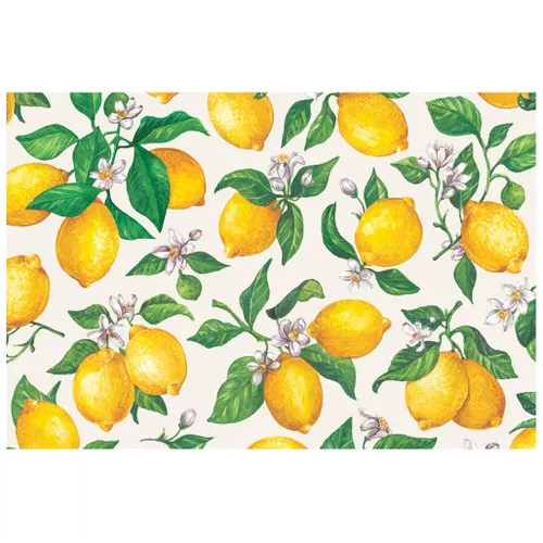 Lemons Paper Placemat, 18 Sheets