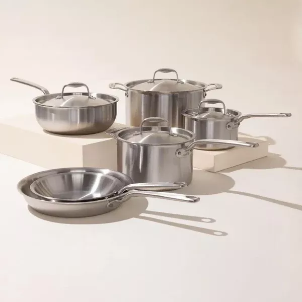 Made In Stainless Steel Clad 10 Piece Set