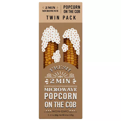 Microwave Popcorn on a Cob, Twin Pack
