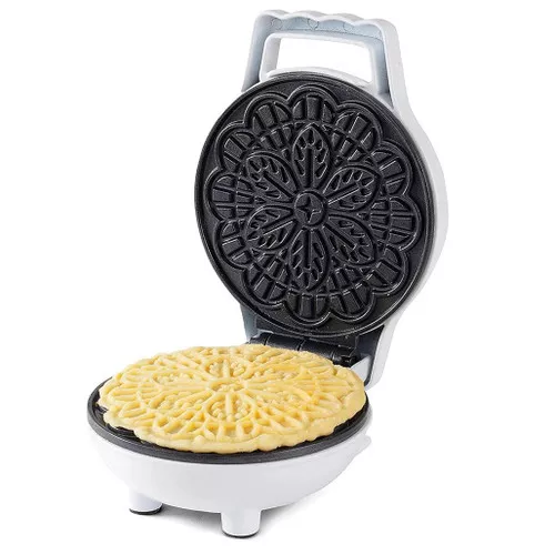 Mini Electric 4-in Pizzelle Baker, White
