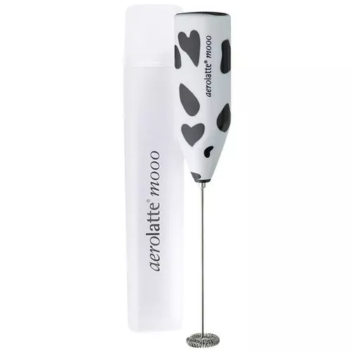 Mooo Milk Frother with Case - Cow Print