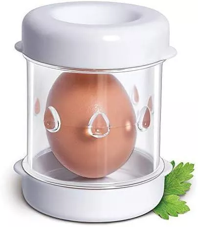 Negg Hard Boiled Egg Peeler - White
