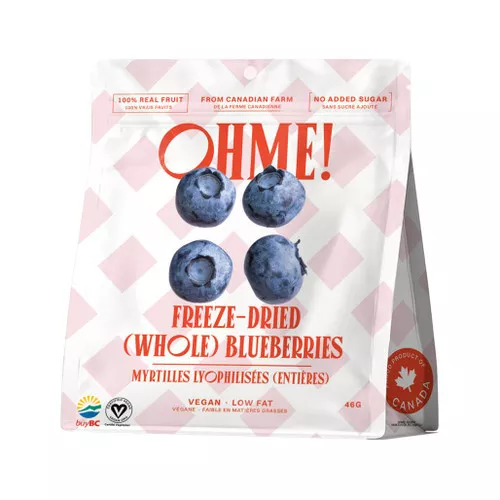 Ohmeh! Freeze Dried Whole Blueberries, 46g