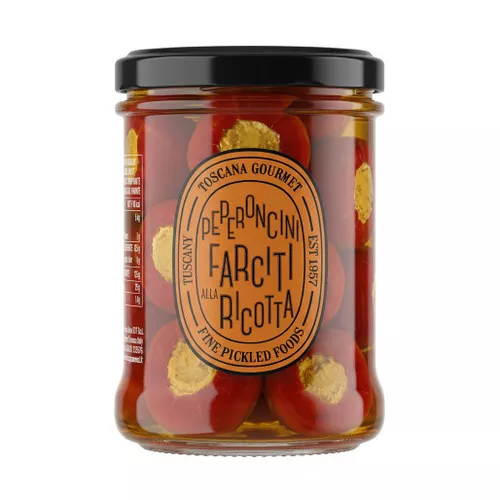Peperoncini Farciti Alla Ricotta - Ricotta Stuffed Peppers, 314ml