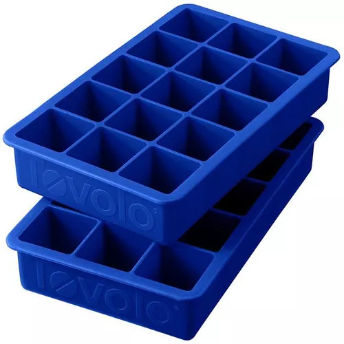Perfect Cube Ice Trays - Blue, Set of 2
