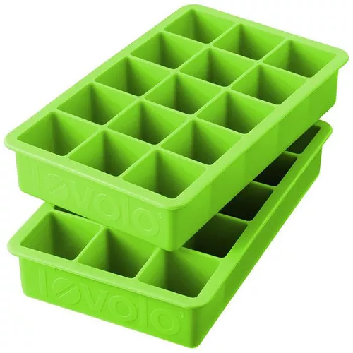 Perfect Cube Ice Trays - Spring Green, Set of 2