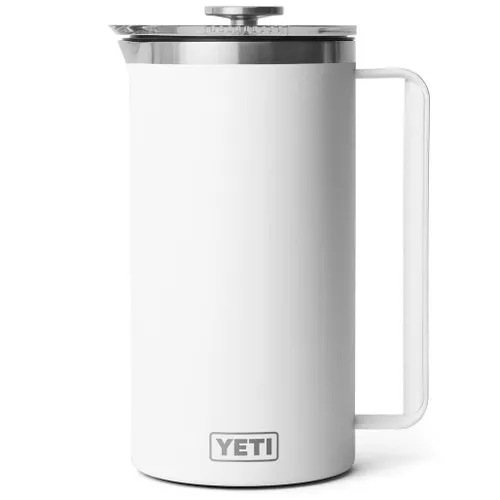 Rambler 1.9 L French Press - Twist-To-Lock Lid, White