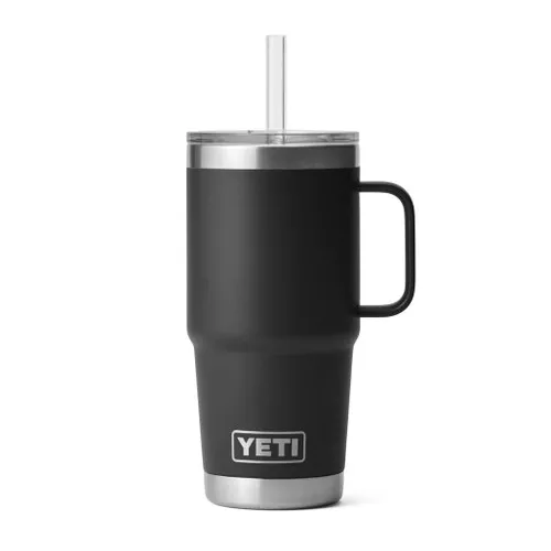 Rambler Straw Mug 739 ML - Straw Lid, Black